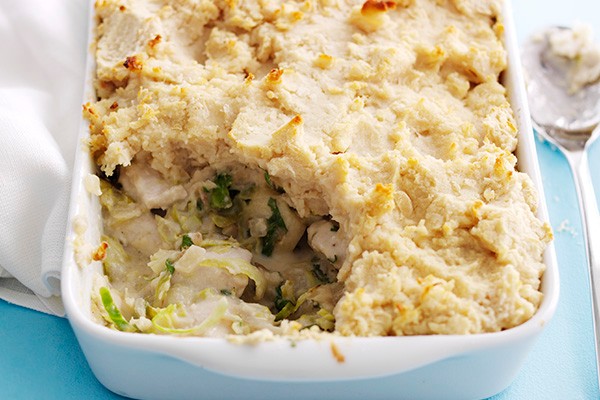 Chicken And Shredded Sprouts Pie With Butterbean Mash Recipe