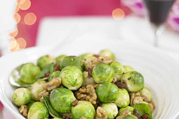 Brussels Sprouts Recipe with Walnuts and Pancetta