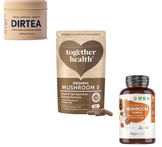 Three of the best mushroom supplements