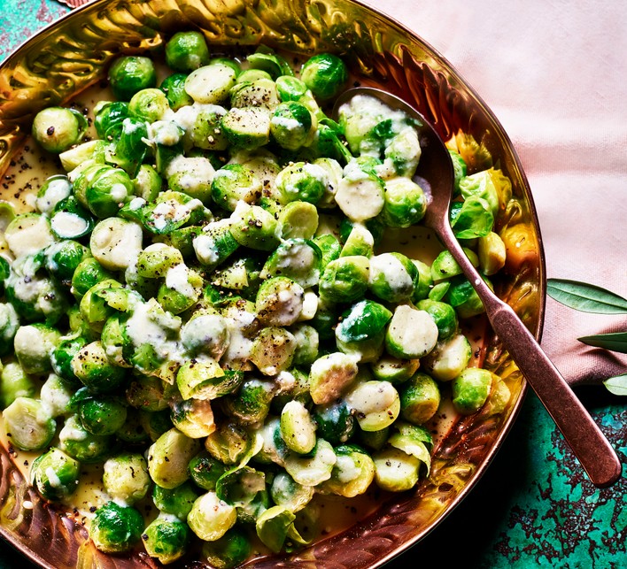 Fried Brussels Sprouts Recipe with Cheese