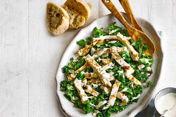 Kale Chicken Caesar Salad Recipe