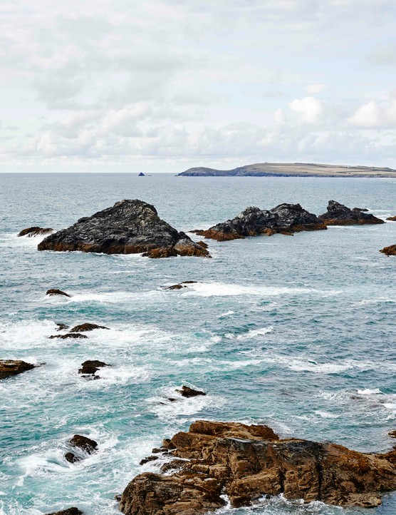 A rocky sea view in Cornwall