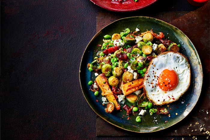 Hash Recipe with Bacon and Brussels Sprouts