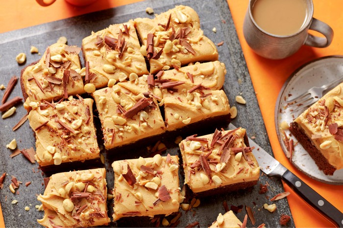 Peanut butter and chocolate sheet cake