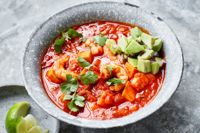Mexican Soup Recipe with Prawns