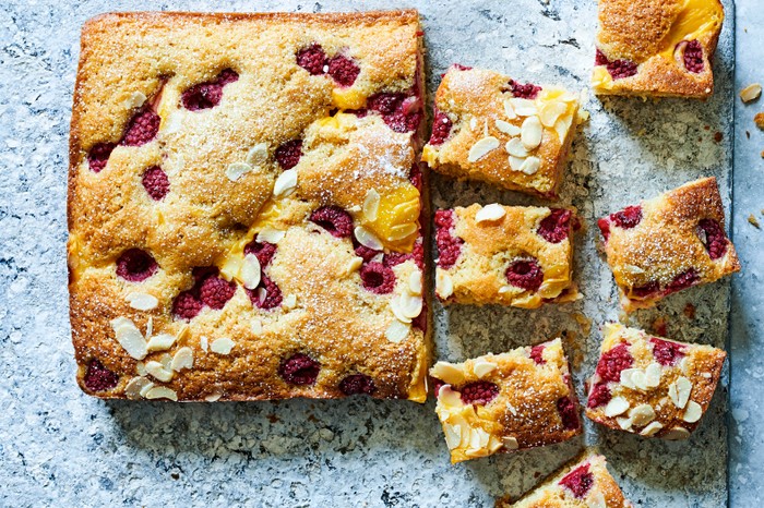 Raspberry Custard Cake Recipe