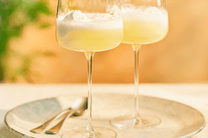 Two glasses of sgroppino